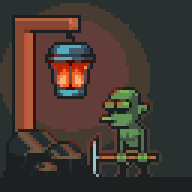 Tired goblin. - My, Pixel Art, Pixel, Gamedev