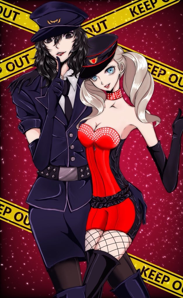 Punishment Cop Drag Costume - Persona 5, Its a trap!, Ann Takamaki, Ren amamiya