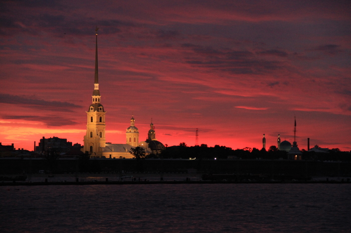 Dawn in St. Petersburg - My, Saint Petersburg, dawn, Peter-Pavel's Fortress, The photo