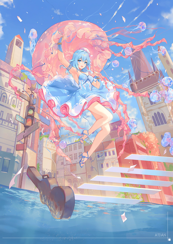 ATDAN Art - Atdan, Anime, Anime art, Anime original, Houseki no kuni, Hatsune Miku, Longpost