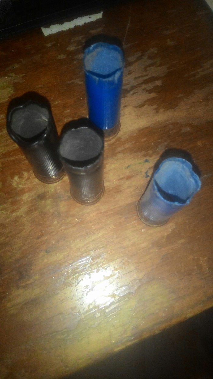 Found four empty shells - My, Shotgun, Liners, Cartridges, Longpost, Weapon casings