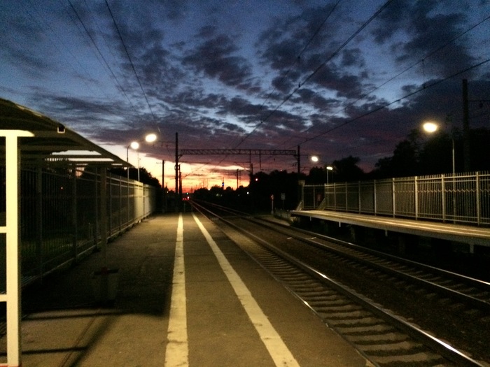 Sunset - My, Zavidovo, Station, Battle of sunsets