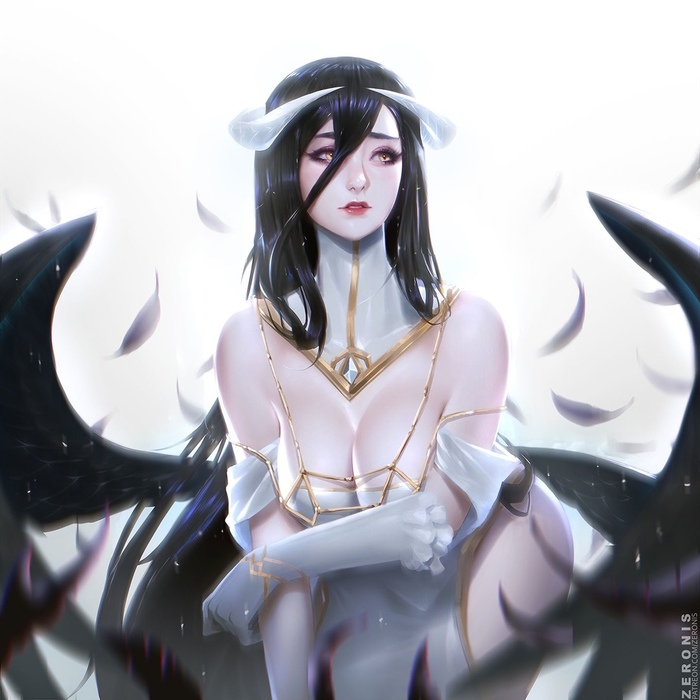 Albedo Anime Art, , Overlord, Albedo (Overlord), Zeronis