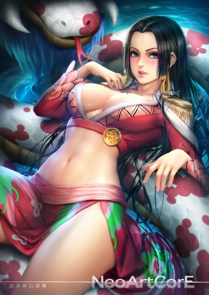 Boa Handconk! - NSFW, Neoartcore, , Art, One piece, Anime, Longpost