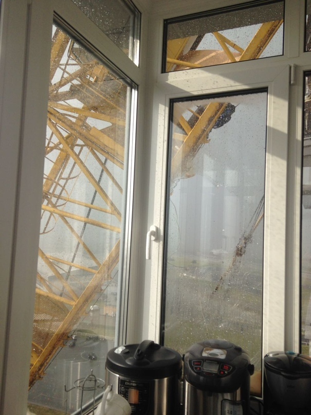 The fall of a tower crane in Kazan, through the eyes of residents - Tap, Crash, The photo, Kazan, Tragedy, Longpost