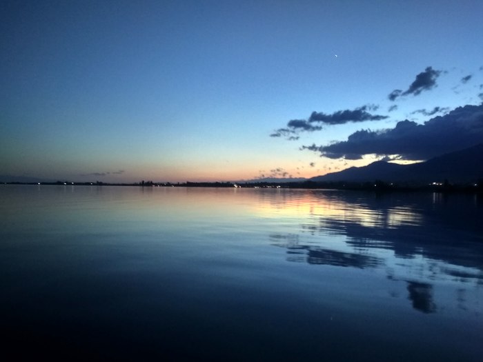 Issyk-Kul in the evening - My, Beautiful, Issyk-Kul, Kyrgyzstan