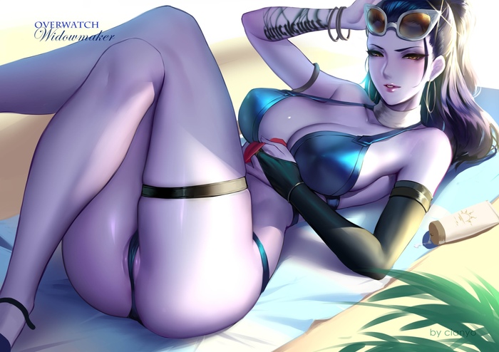 Cote D'azur Widowmaker Art - NSFW, Art, Cian yo, Widowmaker, Overwatch