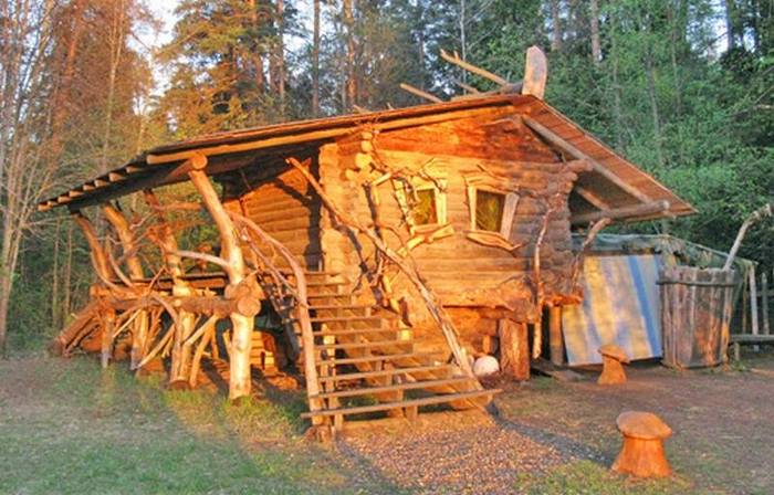 The hut of Kikimora Vyatskaya. City of Kirov, Zarechny park, Reserve of fairy tales. :-) - Kirov, Kirov region, Kikimora, Hut, Story, Miracle
