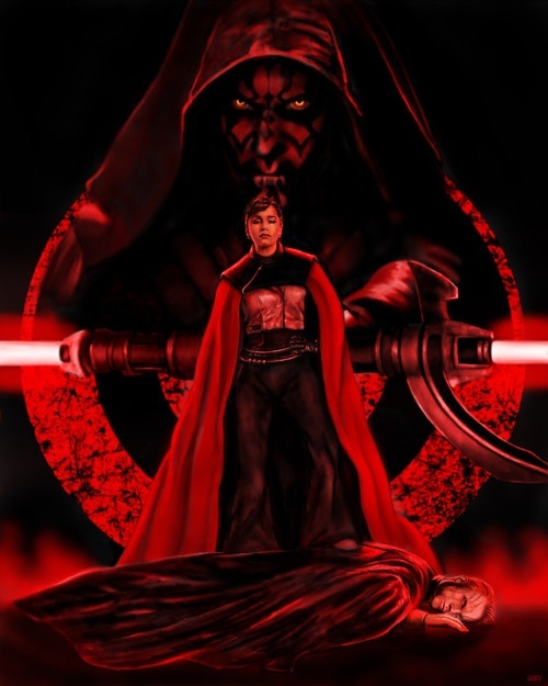 Crimson Dawn - Darth Maul, Kira, , Star Wars, Art, Longpost