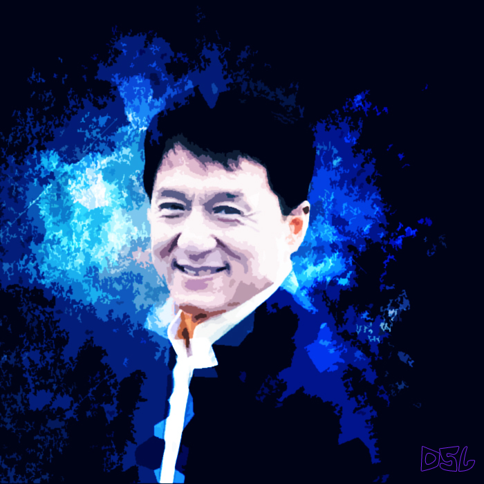 Old Jackie - My, Jackie Chan, Application, Photoshop, , Distortion, Displacement, Images