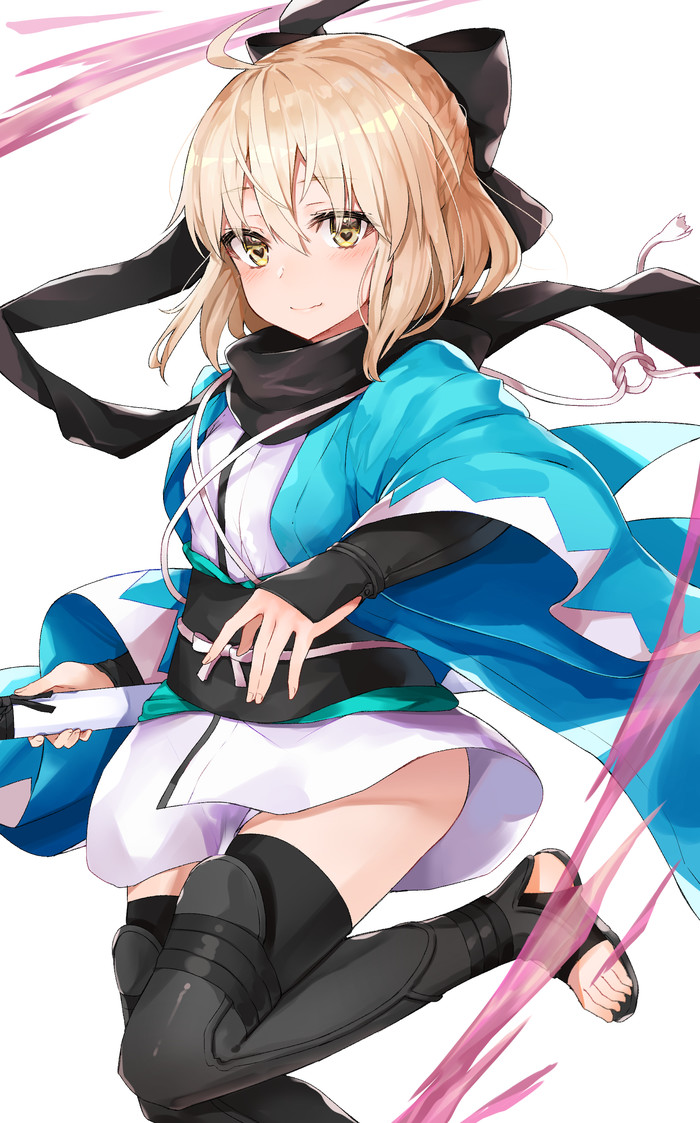 Anime Art - Anime Art, Аниме, Fate, Fate Grand Order, Okita Souji, Sakura Saber