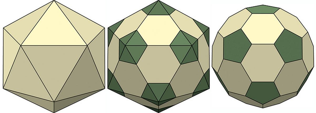 Схема усеченного икосаэдра
