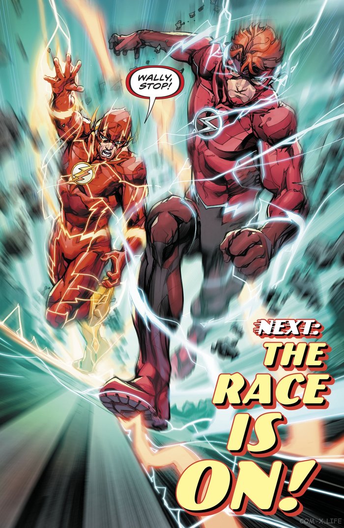 The flash war has begun! - Dc comics, Comics, Barry Allen, Wally West, Flash