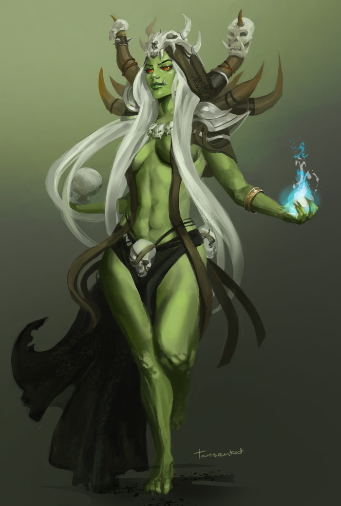 Gul'dan Female Art , WOW, World of Warcraft, Warcraft, ,  63