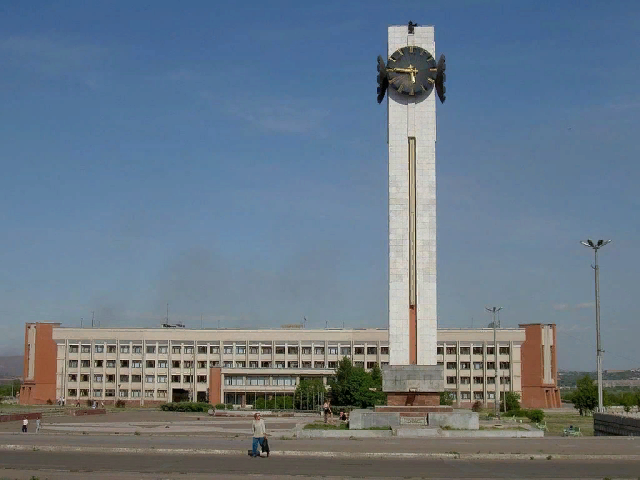 City clock from construction to the present day. - Magnitogorsk, Clock, Centre, Magnitogorsk history club, Old photo, View, Magnitka, Longpost