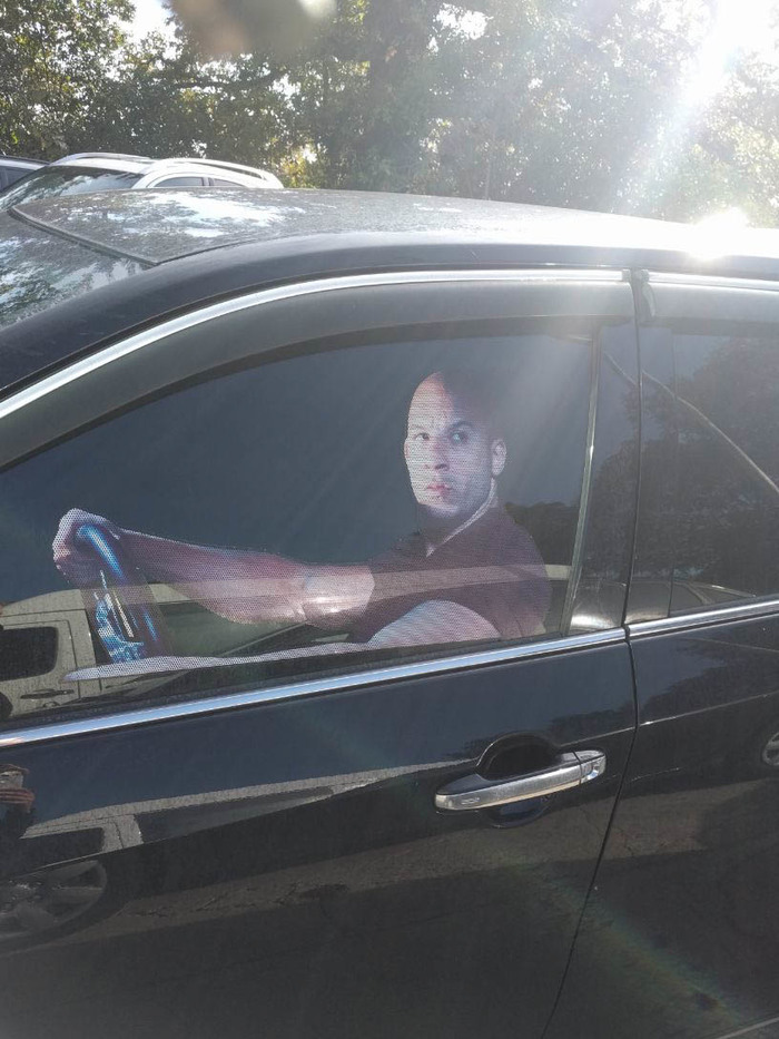 Vin diesel in the parking lot - My, Parking, Vin Diesel