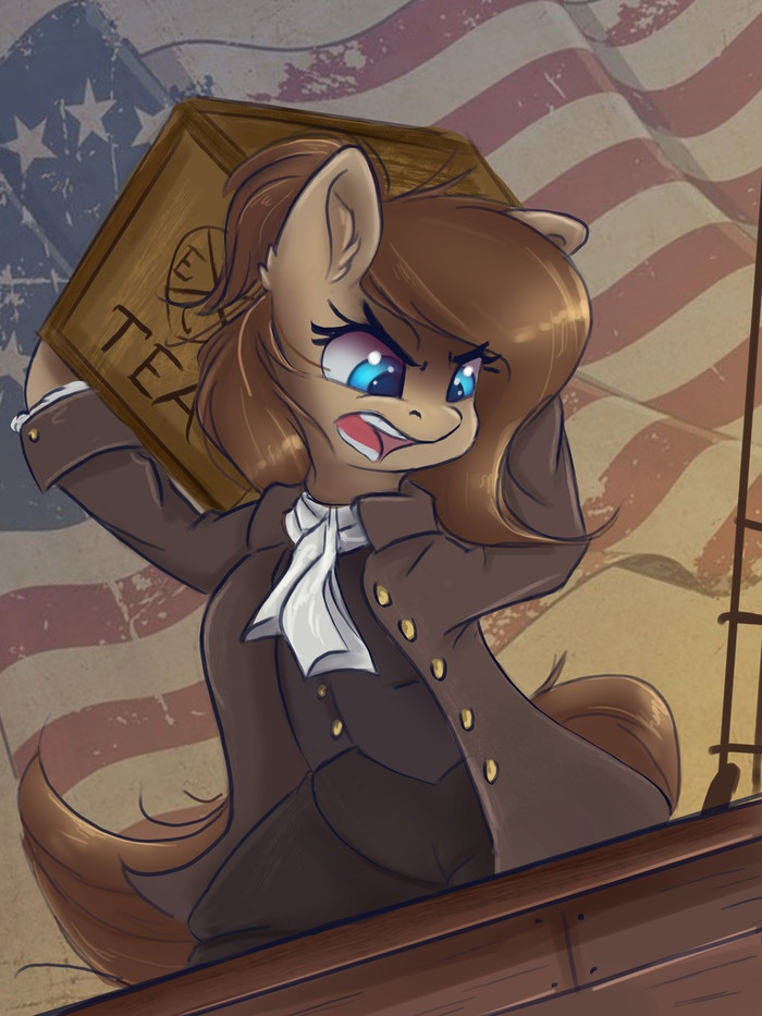 Boston Tea Party - My little pony, Original character, Boston Tea Party, Art, Ardail