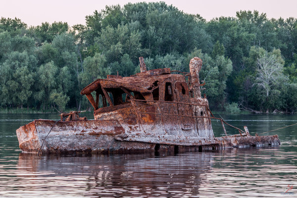 Raised from the bottom of two sunken ships - My, Ship, Volga, Longpost