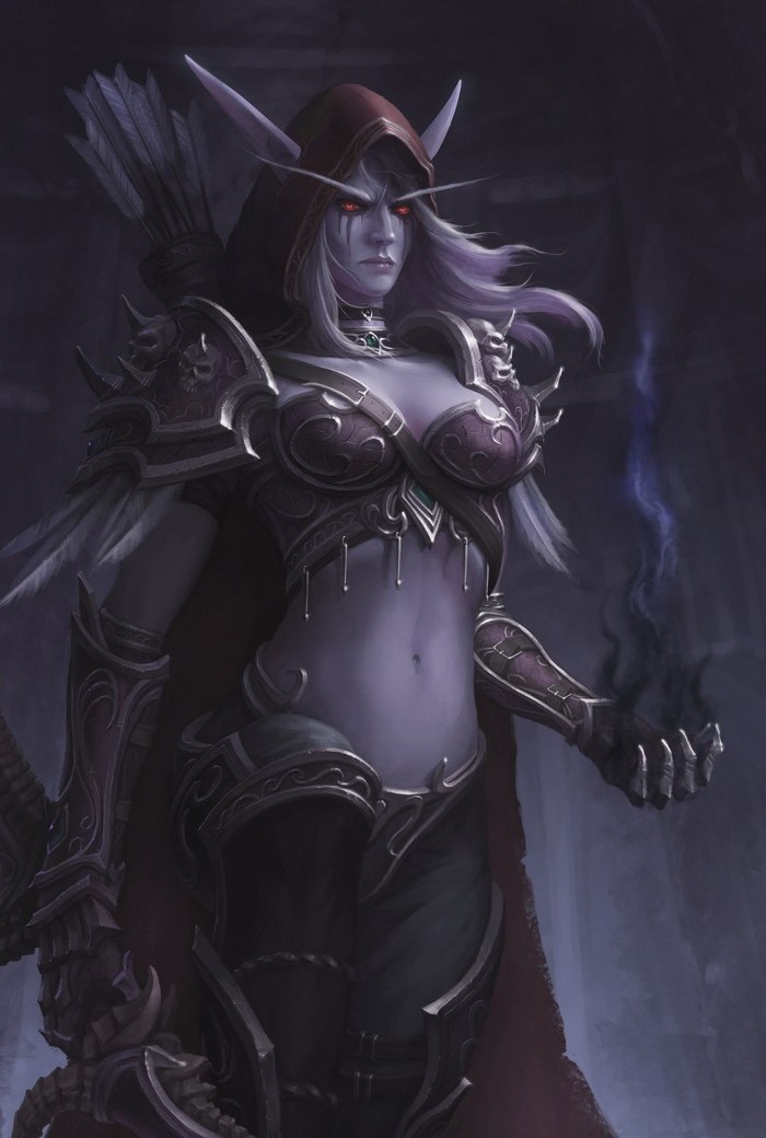 Fan art of Sylvanas by Earl Lan. - Wow, Warcraft, World of warcraft, Blizzard, Sylvanas Windrunner, Creation