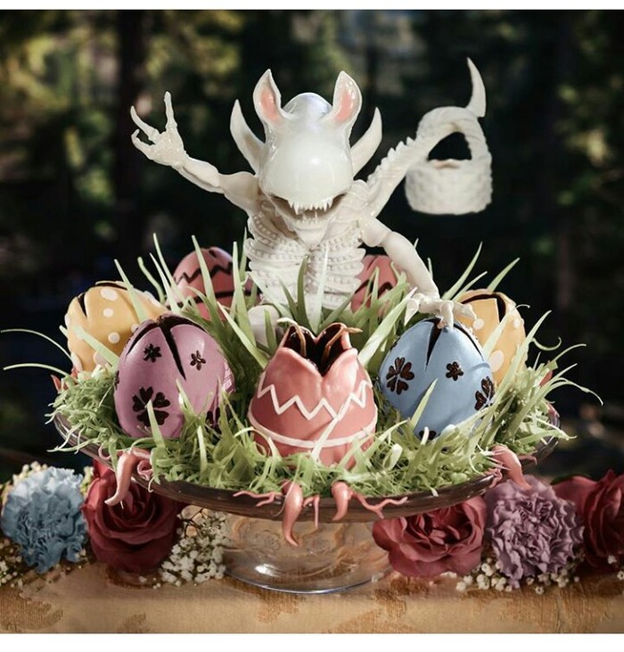 Alien Easter - Cake, Sweets, Bakery products, Creation, Interesting, Stranger, For fans, Creative