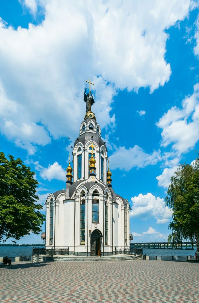 Embankment Dnipro - My, Dnipropetrovsk, Dnieper, Embankment, Church, The photo, Longpost