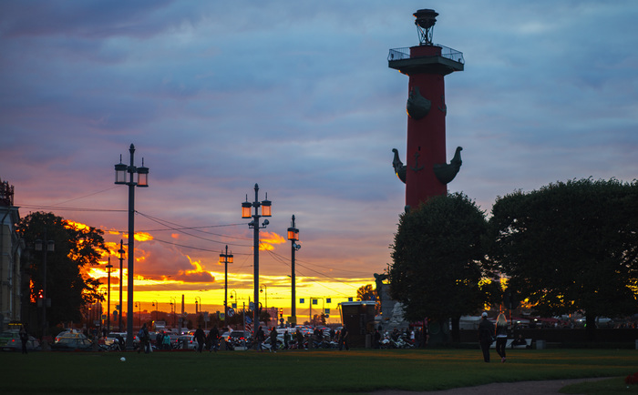 Strelka V.O. - Saint Petersburg, The photo, Sunset, My