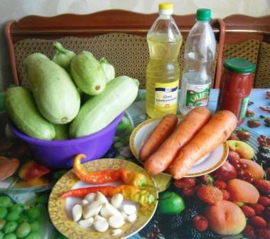 Canned zucchini salad Teschin language - My, , Zucchini, , Blanks, Canning, Recipe, Video, Longpost