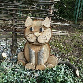 This is your dacha and you are the main sculptor on it - Pinterest, Dacha, Sculpture, Section, Stump, Longpost, Sawing wood