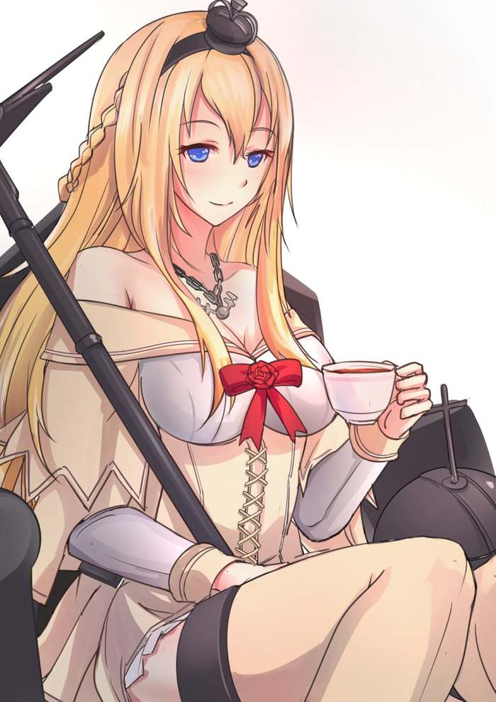 Warspite (Artist: Antiqq) - NSFW, Kantai collection, Anime, Anime art, Warspite, Underwear, Stockings, Longpost