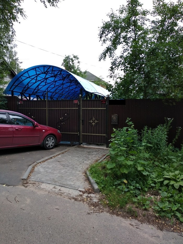 How I did a carport at home. - My, Shed, Parking, Longpost