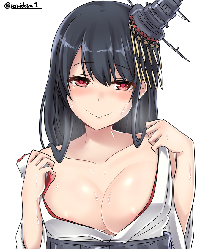 Fusou - NSFW, Kantai collection, Fusou, Anime art, Boobs, Anime