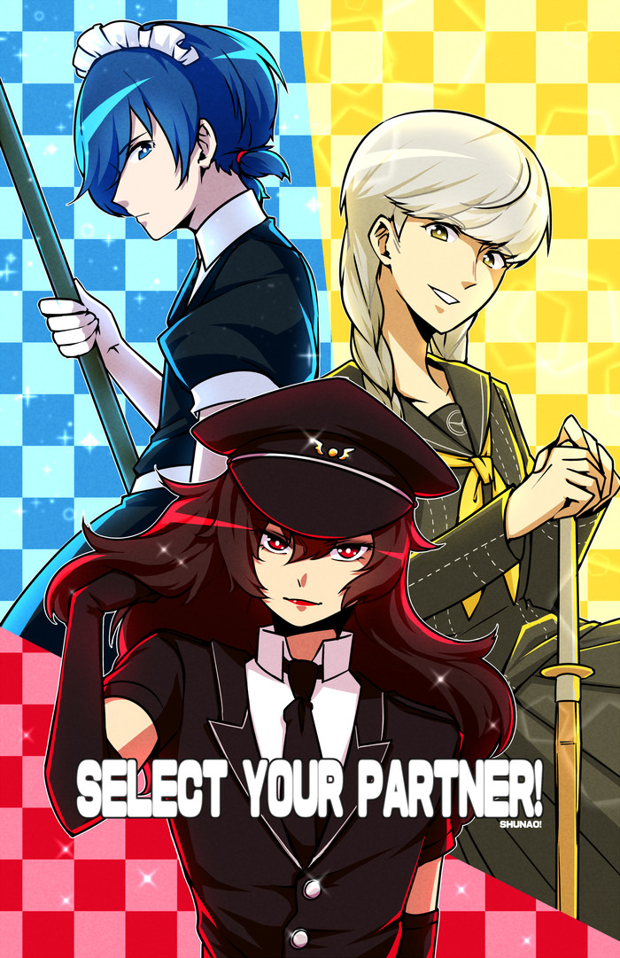 Select your partner! - , Its a trap!, Persona 5, Persona, Persona 3, Anime, Anime art, Art