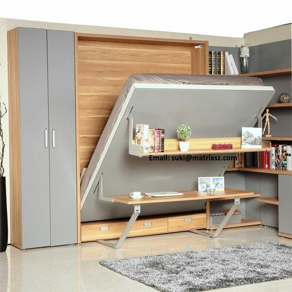 Folding bed in a small apartment - Pinterest, Interior, Furniture, , Longpost