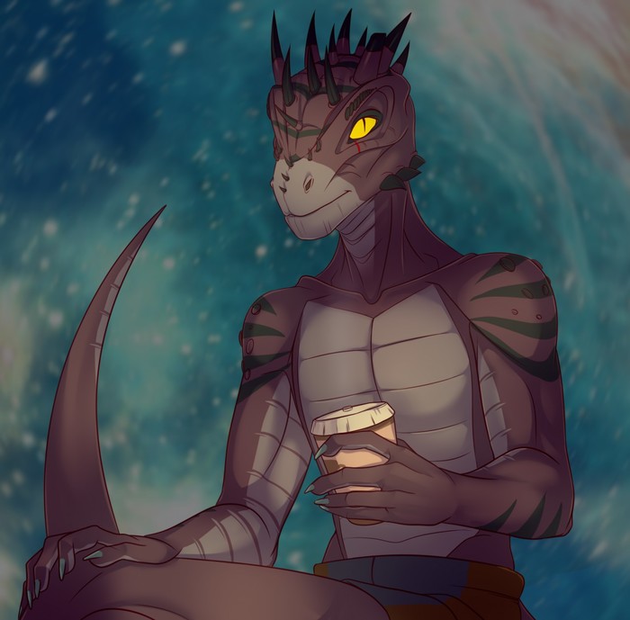 Argonian Rest - Argonians, Art, Furry, 