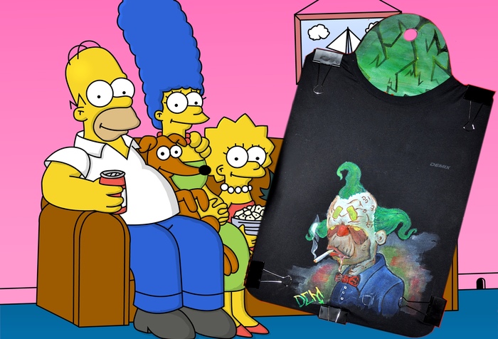 The Simpsons. - My, Acrylic, Drawing lessons, , Painting, Video lessons, For beginners, Humor, The Simpsons, Video