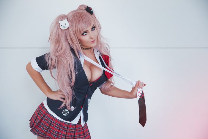 Junko Enoshima by Jessica Nigri Косплей, девушки, аниме, enoshima junko, danganronpa, Jessica Nigri, длиннопост