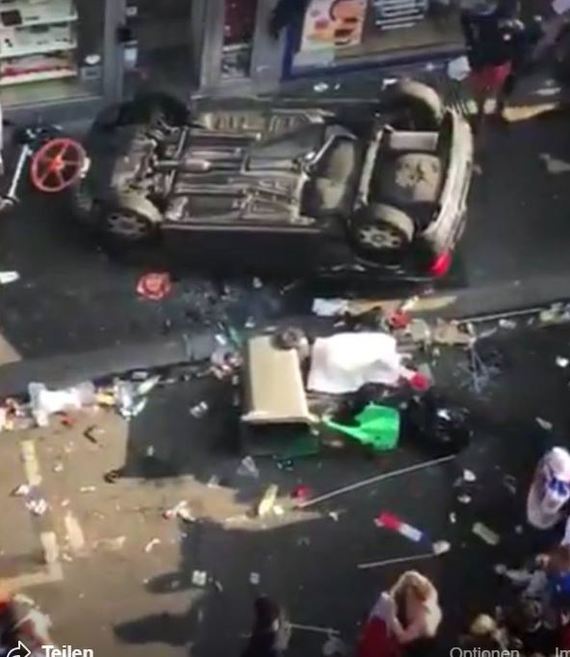 The French celebrate winning the 2018 World Cup - My, France, Disorder, , Video, Longpost