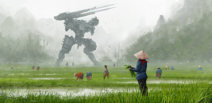 Rice fields. - Fur, Digital, Games, Characters (edit), Concept, Jakub Rosalski, Metal gear solid