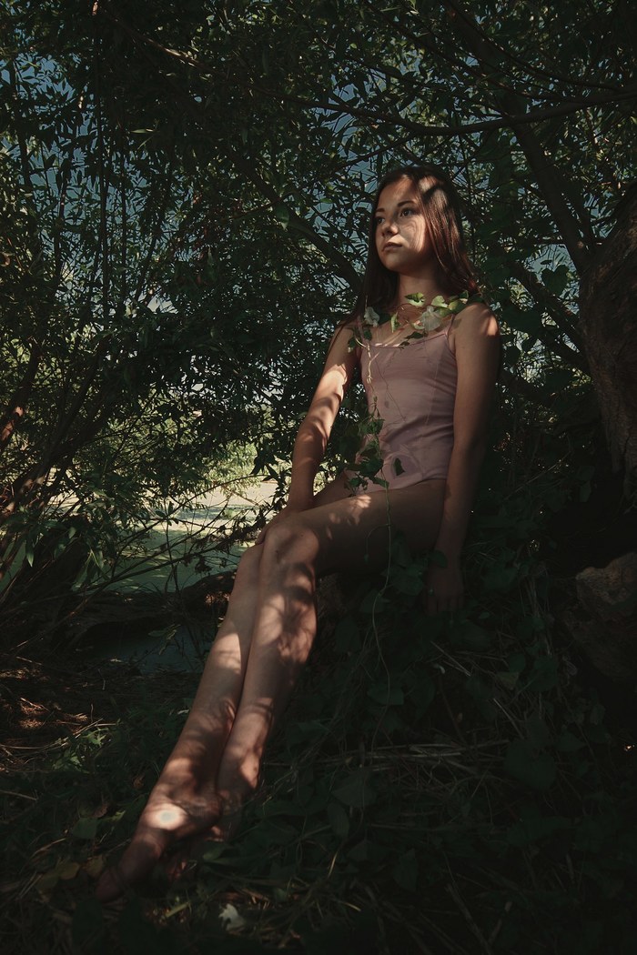 Цвет в изумрудных тенях Портрет, фотография, лето, длиннопост