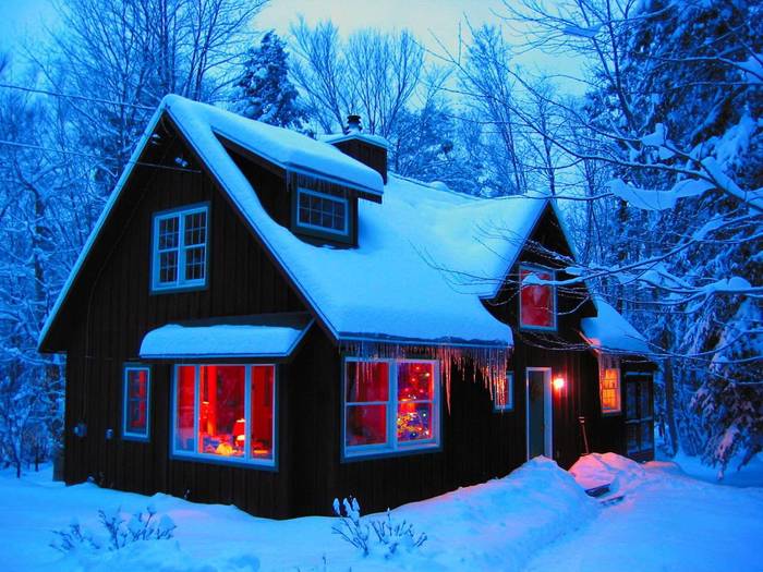 You already feel this warmth - House in the village, House, Winter, Heat