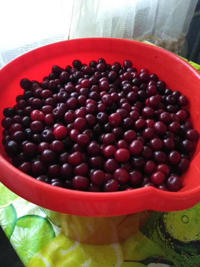 Cherry compote for the winter. - Blanks, Compote, Longpost