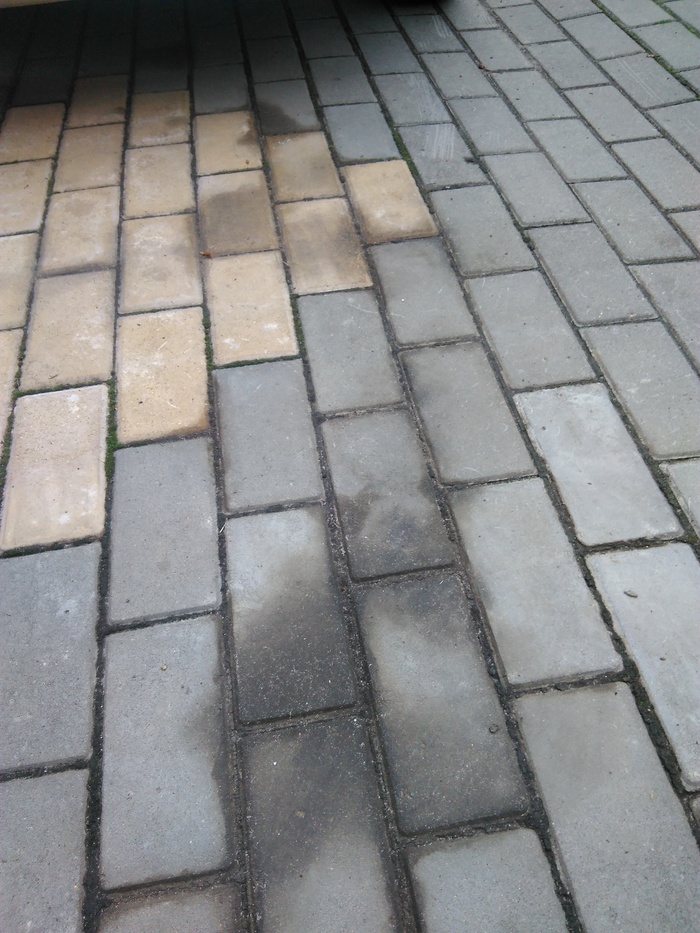 Oil on paving slabs .. and not only - Butter, My, Gas, 