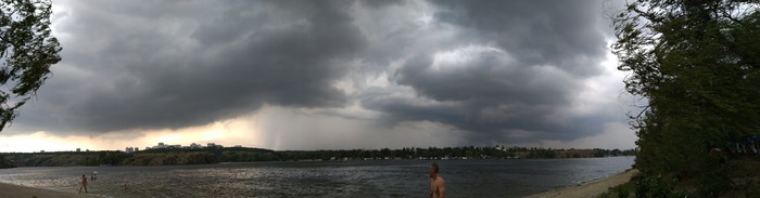 The moment before the rain - My, , Sky, Weather, Thunderstorm, Khortytsia