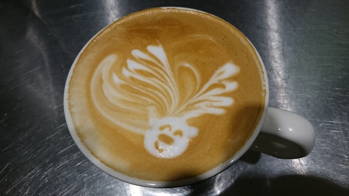 Here is such a deer). Cappuccino, latte art. - My, Latte art, Cappuccino, Latte, Deer, Coffee, Deer