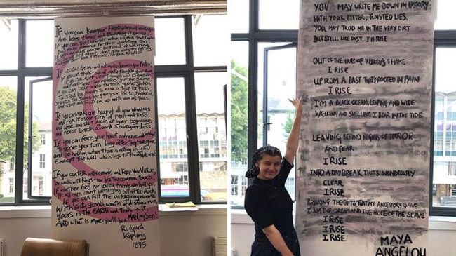 University of Manchester activists paint Kipling's legendary 'racist' poem on student union wall - Great Britain, news, Opinion, Rudyard Kipling, Poems, Activists, Tolerance, Vandalism