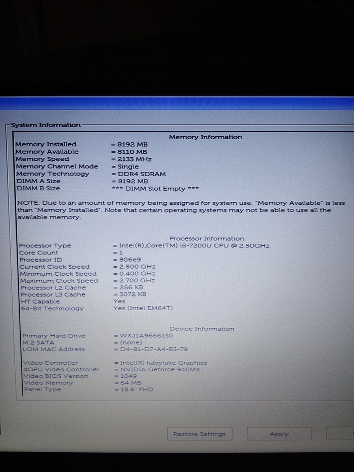 Hackintosh and Dell Vostro 5568 help! - My, Help, Hackintosh, Hackintosh, Lenovo, Longpost