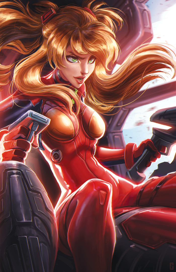 Asuka langley - Anime art, Anime, Evangelion, Asuka langley, Colin Searle