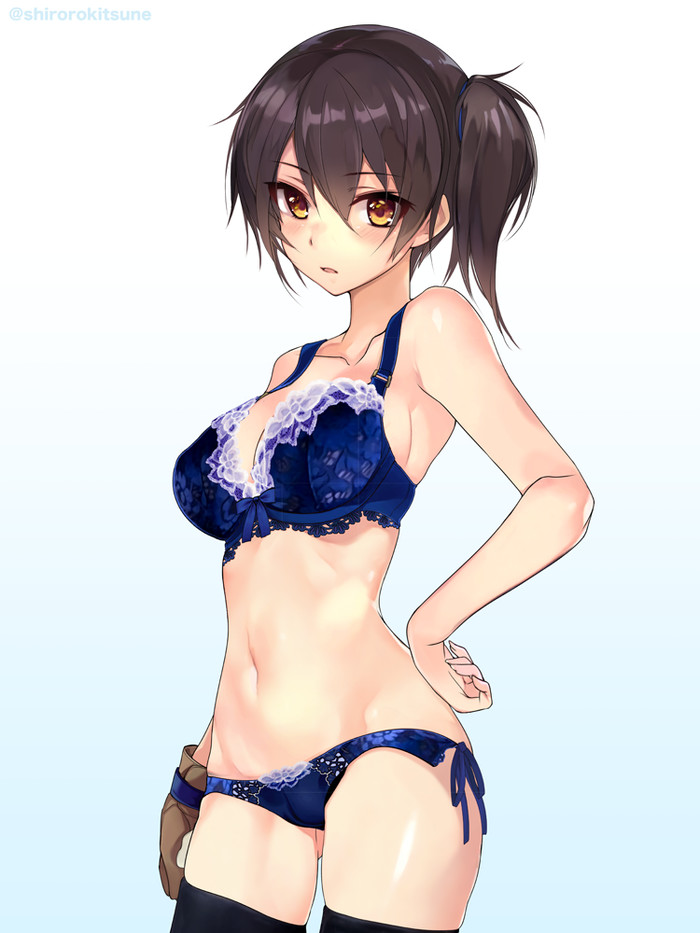 Kaga - NSFW, Kantai collection, Kaga, Anime, Anime art, Underwear