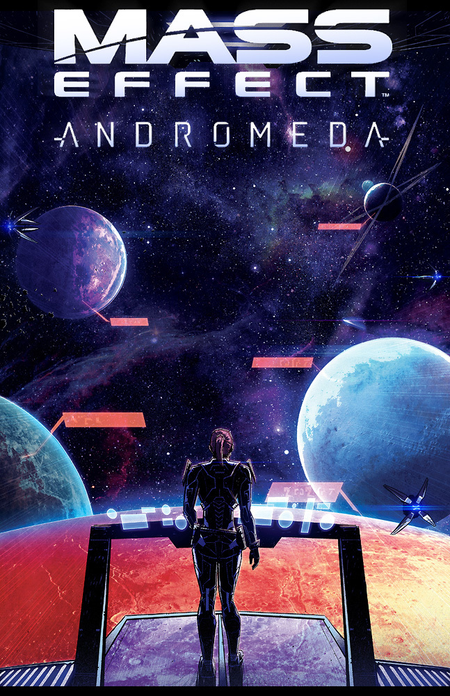Andromeda poster - Art, Games, Mass effect, Mass Effect: Andromeda, Sara Ryder, Tempest, Space, Mass Effect: Andromeda