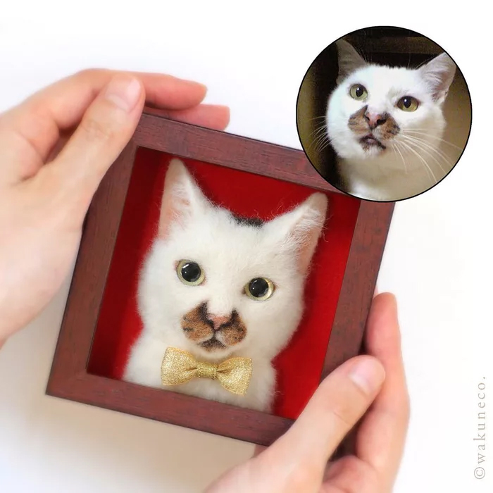 Japanese Artist Creates Realistic Cat Portraits - cat, , Felt, , Art, Fluffy, 9GAG, , GIF, Video, Longpost